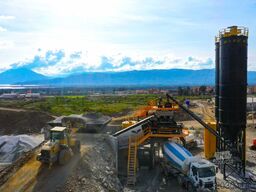 FABO mobile concrete mixing plants 100 m³/h