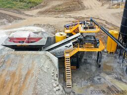 FABO mobile concrete mixing plants 100 m³/h