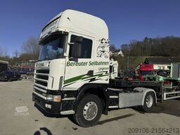SCANIA R 144 V8 530 Retarder Voll Luft Alu Felgen Hydra
