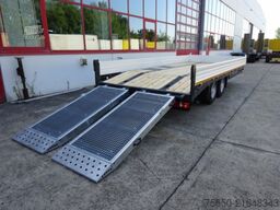 Möslein TTT 11 5,2 BR Weiß  Neuer Tandemtieflader mit Breiten Rampen