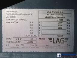 L.A.G. Fuel tank alu 44.4 m3 / 6 comp + pump