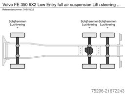 Volvo FE 350 6X2 Low Entry full air suspension Lift+s...