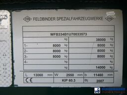 Feldbinder Powder tank alu 60 m3 (tipping)