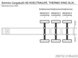 Schmitz Cargobull 3 AS KOELTRAILER, THERMO KING SLXI 200, MEAT RA...