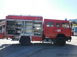 Mercedes-Benz 1124 AF LF 16 Löschfahrzeug Schlauchhaspel Metz Pumpe Feuerwehr