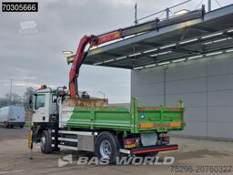 MAN TGM 18.290 4X2 HMF1035-K2 Crane Kran 6m3 3-side...