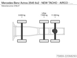 Mercedes-Benz Actros 2545 6x2 - NEW TACHO - AIRCO - CAB HEATE...