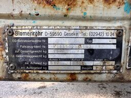 Blomenröhr 2 Achs Tandem Tieflader ver. Rampen TÜV 12 26