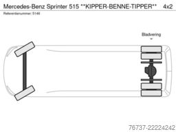 Mercedes-Benz Sprinter 515 **KIPPER-BENNE-TIPPER**