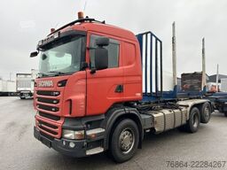 SCANIA R440 6X2 ABROLLER, SCHALTER ,RETARDER, E5, LENK,LIFT HYVA LIFT, OHNE AUFBAU