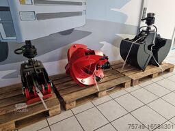 ungesetzt Greifer Holz Schrott Zweischallen m. Rotator