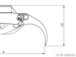 ungesetzt Greifer Holz Schrott Zweischallen m. Rotator