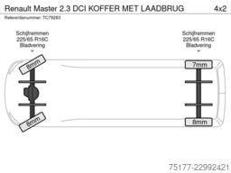 Renault Master 2.3 DCI KOFFER MET LAADBRUG