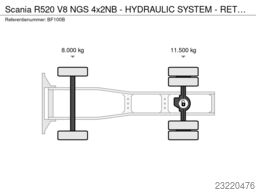 Scania R520 V8 NGS 4x2NB - HYDRAULIC SYSTEM - RETARDER...