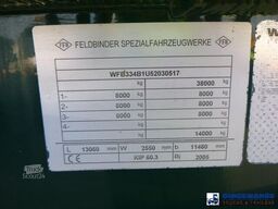 Feldbinder Powder tank alu 60 m3 (tipping)