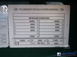 Feldbinder Powder tank alu 60 m3 (tipping)