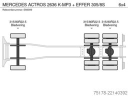 Mercedes-Benz ACTROS 2636 K-MP3 + EFFER 305/8S