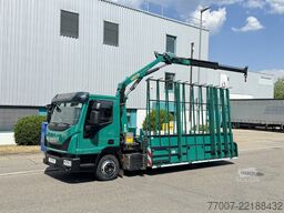 Iveco Eurocargo 75-21 HEGLA-Glastransport Kran