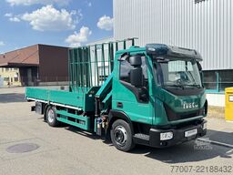 Iveco Eurocargo 75-21 HEGLA-Glastransport Kran