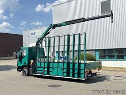 Iveco Eurocargo 75-21 HEGLA-Glastransport Kran