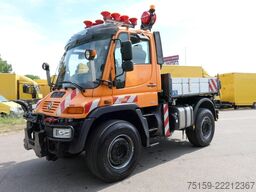 Camion ribaltabile trilaterale unimog 405/12 U 400 KLIMA AHK Variopilot
