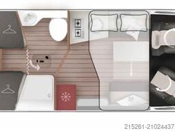 ROLLER TEAM Kronos 287TL MR25/26 Einzelbetten Hubbett Garage