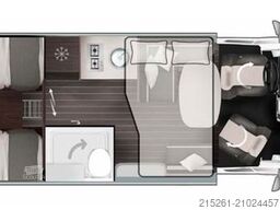 ROLLER TEAM Zefiro 285TL, MR25/26, Einzelbetten Hubbett  7m