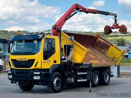 IVECO TRAKKER 360 * Kipper 4,90m* KRAN/FUNK*6x4