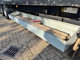 LAG 3x BPW PLATTE-TRAILER MET BREED BORDEN EN RONGEN