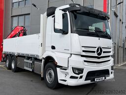 Mercedes-Benz Actros 2548 L 6x2 M-FHS Baustoff-Pritsche FASSI...