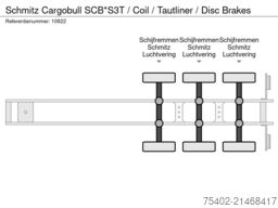 Schmitz Cargobull SCB*S3T / Coil / Tautliner / Disc Brakes