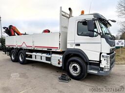 Open body Volvo FM 420 6x4 BAUSTOFF + KRAN PALFINGER PK18502 SH...