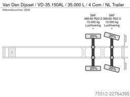  Van Den Dijssel / VD-35.150AL / 35.000 L / 4 Co...