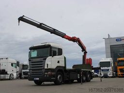 SCANIA R 500, 6X2, EURO 4, LIFTING AXLE, FASSI F220A.23