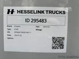 Knapen Trailers K100 92m3 SAF Schijfrem assen 10MM Cargo Floor ...