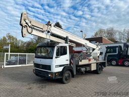 MERCEDES-BENZ 814 Atego mit Böcker Dachdecker Kran AK25-650