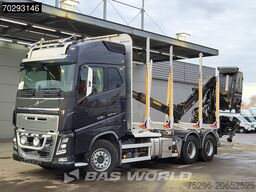 Volvo FH16 750 FH16 6X4 HIAB LOGLIFT F108S 83 Wood cr...