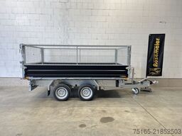 HUMBAUR HTK 3500.37 Stahl Black Gitter Dreiseitenkipper