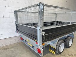 HUMBAUR HTK 3500.37 Stahl Black Gitter Dreiseitenkipper
