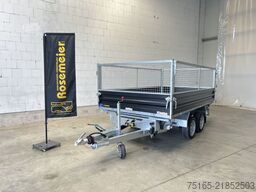 HUMBAUR HTK 3500.37 Stahl Black Gitter Dreiseitenkipper