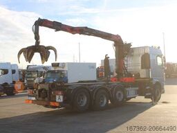 DAF XF 460, EURO 6, 8X2, 2X LIFTING AXLE, PALFINGER