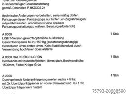 Kröger 18to mit Kunststoffbordwand Interne Nr. 40742