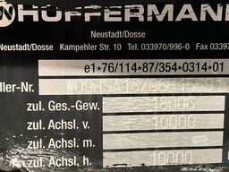 HUFFERMAN 2-assige containeraanhangwagen