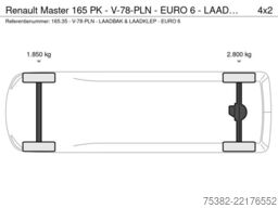 Renault Master 165 PK - V-78-PLN - EURO 6  - LAADBAK & ...