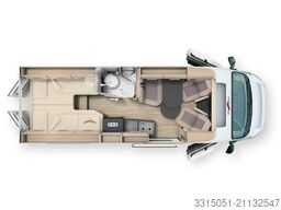 MALIBU Van first class - two rooms 640 LE RB Solar+Auto