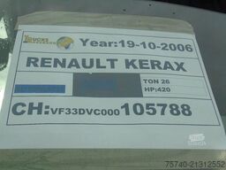 Renault Kerax 420 DCI + MANUAL + SPRING + 6X4 + PERFECT