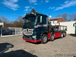 MERCEDES-BENZ 3253 Pritsche + HIAB 302 Kran 8x2-4
