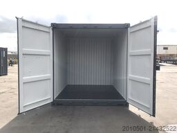 10 Fuß Seecontainer / one Way Lagercontainer / Anthrazit / Lichtgrau