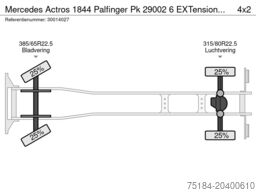 Mercedes Actros 1844 Palfinger Pk 29002 6 EXTensions+rotor