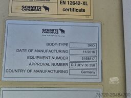 Schmitz SKO24 Carrier Vector 1550 reparierter Schaden Stütze links